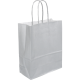 Draagtas zilver 18/8x22cm 50st Tpk270496